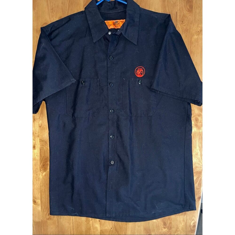 EUC Red Kap New Belgium Brewing Button Front SS Casual Brewers Shirt Sz‎ L Large